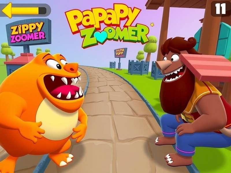 Papad Zippy Zoomer Game Screenshot
